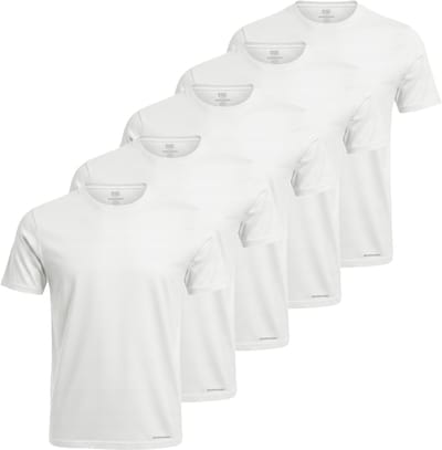 Scotch & Soda - Heren Tee SS 5-Pack T-shirts - Wit - Maat M