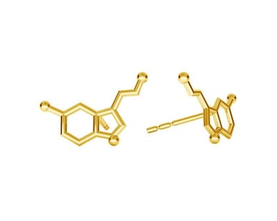 ARLIZI 2184 Oorbellen serotonine oorstekers - verguld