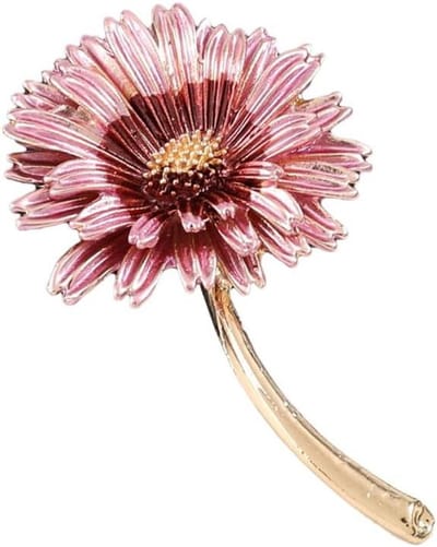 Bloemen Broche - Decoratieve Pin - Kleding Versieren - Schattige Bloemvorm - 5.5 cm - Roze