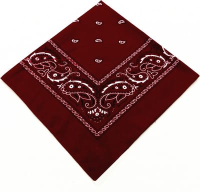 Go Go Gadget - 100% Katoen - Bandana - Boerenzakdoek - 55x55cm - Bordeaux rood