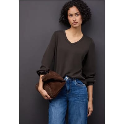 T-Shirt Lange Mouw Street One EOS_Silk look shirt 323840