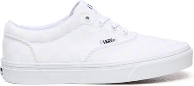 Vans Doheny Checkerboard Dames Sneakers - White/White
