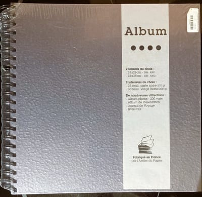 Atelier du Papier - Album Zilver met zwart papier 270 gr - 25 vellen