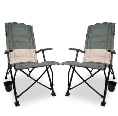 Set 2x ViaMondo Premium Vouwstoel Cremeverde Alto