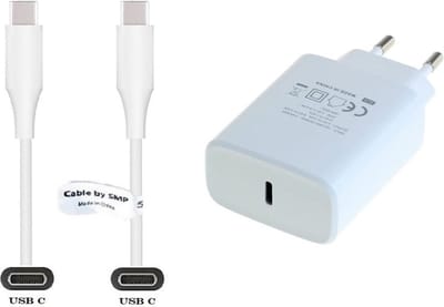OneOne 20W snellader + 2,0m sterke USB C naar C kabel. PD lader. Oplader adapter past op Universeel Sennheiser, Sigma, SKULLCANDY, TomTom, Ulefone Armor, Arnova, Wiko, Garmin, Hammerhead, Doro, Evolveo, Denver, Fysic
