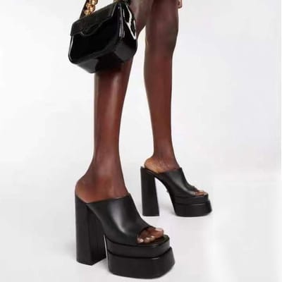 Zomer Vierkante Teen Dames Sandalen PU Leer Dames Peep Toe Feest Super Hoge Hak Platform Dames Pumps Mode Schoenen Nieuw 35
