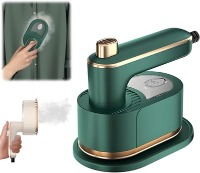Kledingstomer - Handstomer voor - Stoomapparaat - Opvouwbaar - 180 graden hoge temperatuur - 60 ml - groen