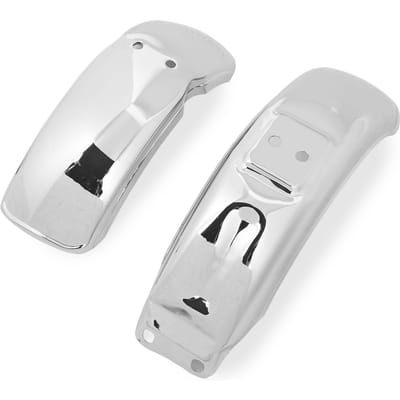2 Stuks Motorfiets Spatbord IJzer Chroom Spatlap voor Monkey Gorilla Z50 Z50A Z50J Z110 Z125 8 inch white