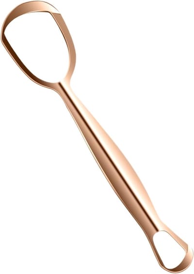 Tongschraper - Tongreiniger - Frisse Adem - Roestvrij Staal - 15.5 cm - Zilver