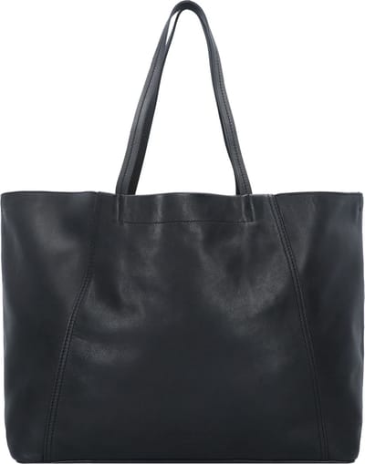 LIEBESKIND BERLIN Leren Schoudertas Chudy Sheep Natural Shopper Black Zwart