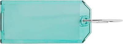 CombiCraft Plexiglas sleutellabels met 2-zijdig venster 75x31mm groen - 10 stuks