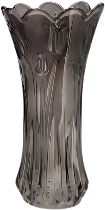 DK Design Bloemenvaas Delight - boeket vaas - glas - antraciet - 11 x 20 cm