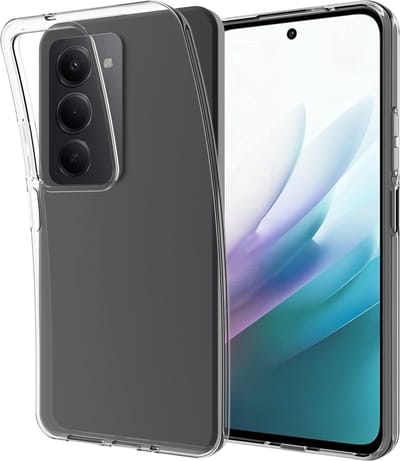 Cazy hoesje geschikt voor Xiaomi Redmi 15 (4G/5G) Hoesje Siliconen - Flexibele Case - Transparant
