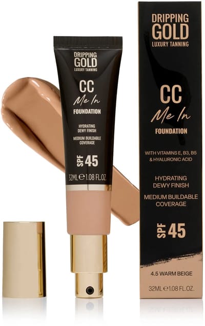Dripping Gold | CC Me In Foundation 045 Warm Beige - 32ml - SPF45 - Vegan