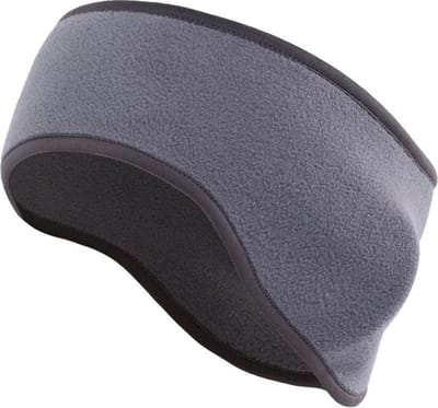 New Age Devi - Fleece Oorwarmer Band - Ideaal voor sport en winter - Voor zowel dames als heren - In stijlvol grijs