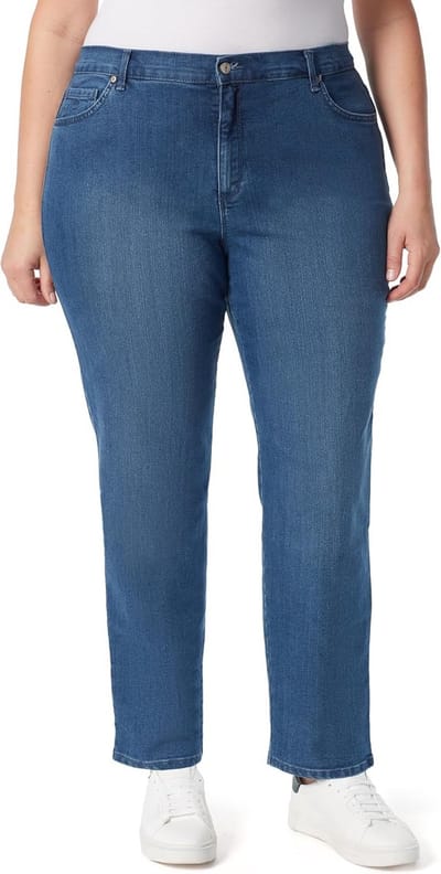 Dames High Rise Tapered Jeans met Hoge Taille en Taps Toelopende Pasvorm