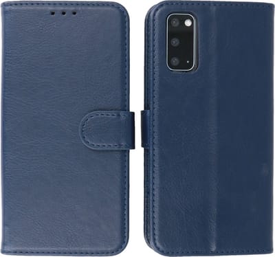 Bestcases Booktype Telefoonhoesjes - Hoesje Geschikt voor Samsung Galaxy S20 Navy