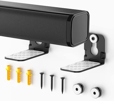 Universele luidspreker wandbeugel set van 2, zwart - Ideaal voor thuisgebruik en audio-installaties