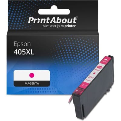 PrintAbout Inktcartridge 405XL (C13T05H34010) Magenta Hoge capaciteit geschikt voor Epson