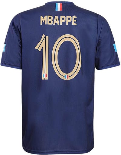 Mbappe Frankrijk Voetbalshirt Thuis - Voetbalshirts Kinderen - Jongens en Meisjes - Sportshirts - Volwassenen - Heren en Dames - Maat 116