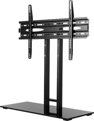 Wolff Mount TVB-61 Vergrendelbare TV Voet met Luxe Glazen Basis – Geschikt tot 65 Inch – VESA 100x100 t/m 600x400 – Max. 50 KG