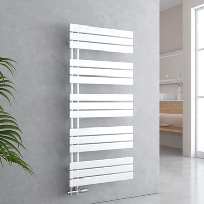 Platte Badkamerradiator Wit 1320x600 mm - Handdoekverwarmer voor de Badkamer