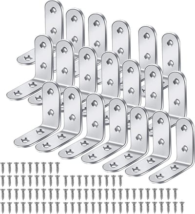 La'Moussawi ® Hoekverbindingen Set van 20 Stuks voor Meubelmontage met Schroeven