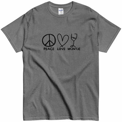 Wijn Lover T Shirt - Dames & Heren - Grappig en Origineel - Kado voor Wijnliefhebber - Grijs - S