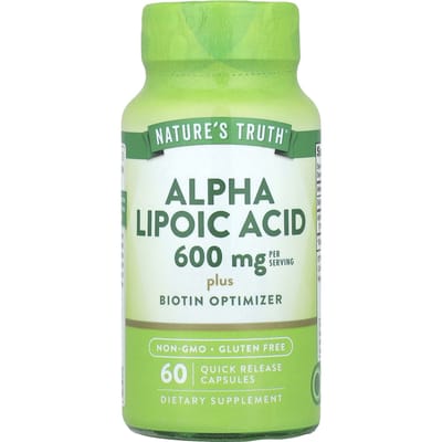 Nature's Truth, Acide Alpha-Lipoïque, 60 Capsules à Libération Rapide