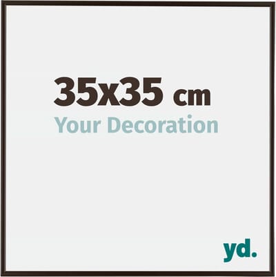 Your Decoration - Fotolijst 35x35 cm - Kunststof - Antraciet - Evry