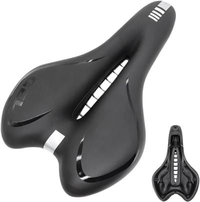 Fietszadel - Comfortabel Zadel - Lange Fietstochten - Hoge Dichtheid Schuim - 300 gram - GEL Blauw