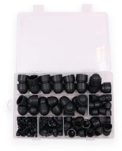 Dailygoods- Schroefdoppen Assortiment 160 Stuks - M4/M5/M6/M8/M10/M12 - PE Materiaal - Waterdicht/Schokbestendig - Opbergdoos - Bescherming tegen Roest/Dust - Boutafdekkers