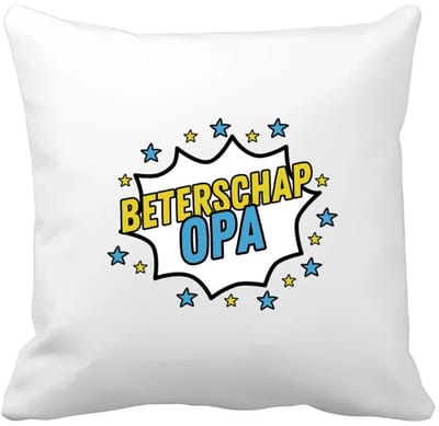 Akyol - beterschap opa Kussen hoes - Beterschap - een opa die ziek is of iets gebroken heeft - cadeau voor zieke opa - ziek - koorts - snel beter worden - cadeau - beterschap cadeau - kado - gift - geschenk - 40 bij 40 cm
