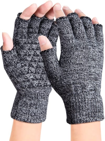 Dailygoods- Vingerloze Handschoenen Antislip - Thermische Winterhandschoenen - Rekbare Sporthandschoenen - Heren/Dames - Warm en Zacht