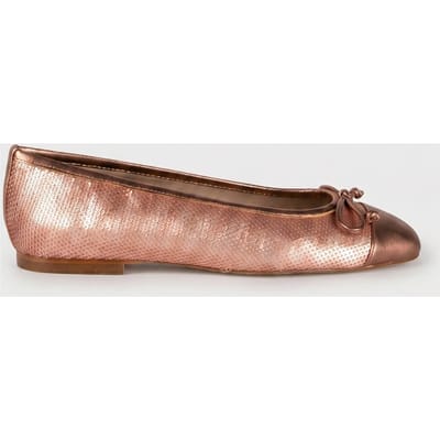 LK Bennett Kara Flats Rose Gold Size: 35 | Ballerina Shoes Outlet | Dames | Roze