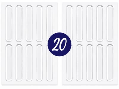 Knaak Zelfklevende Siliconen Buffers - 20 Stuks - 63x10x2mm - Transparant - Schokdempers & Stootdopjes