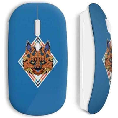 Souris sans Fil - Tiger - Design Tête de Tigre - Clé USB WiFi incluse - Compatible Mac et PC