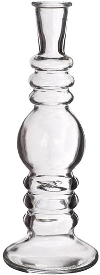 Ideas 4 Seasons Bloemenvaas Florence - transparant glas - helder - D8,5 x H23 cm