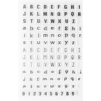 Alfabet Cijfers Transparante Siliconen Stempel Zegel voor DIY Scrapbook(Y38 Kleine letters)