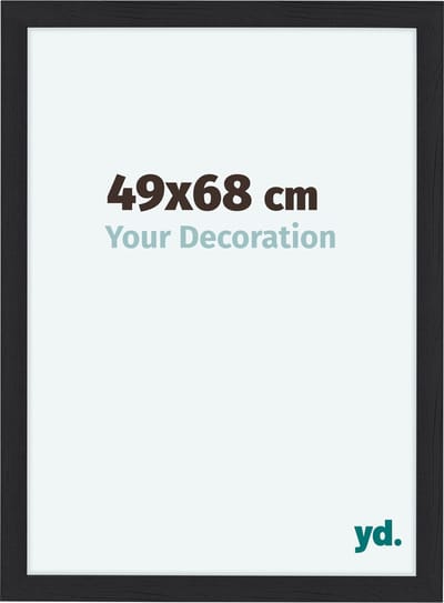 Your Decoration - Fotolijst 49x68 cm - MDF - Zwart Houtnerf - Como