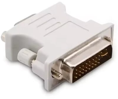 Finnacle - Topkwaliteit DVI 241 Pin-Male naar VGA 15-Pin-Female Adapter - Wit