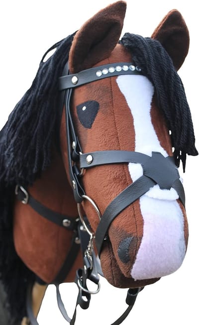 Stokpaard - Hobbypaard speelgoed - Hobbyhorsing sport - Handgemaakt ontwerp - 12 Kilogram - Bruin