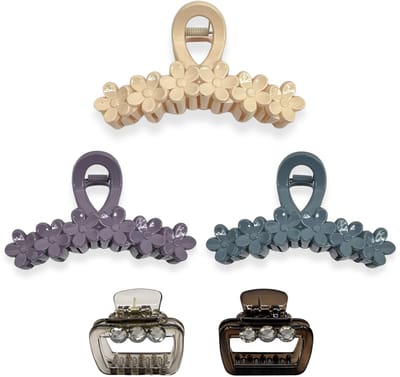 Guardian Beauty Haarclips - Stevige Haarclips - Klein en Groot Haar Klauwen - Set Van 5 - Diverse Kleuren - Haaraccessoire
