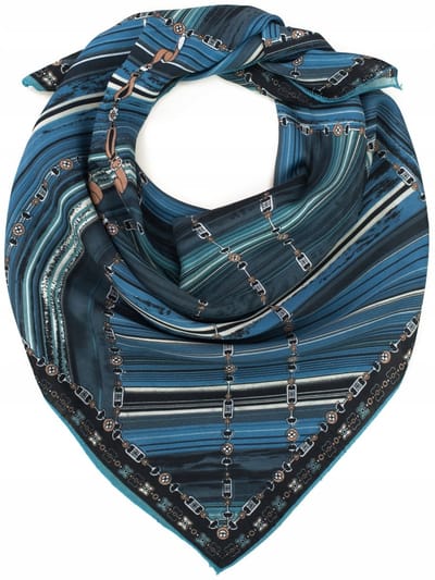 Unieke Dames Sjaal - Navy Blauw, 100% Viscose