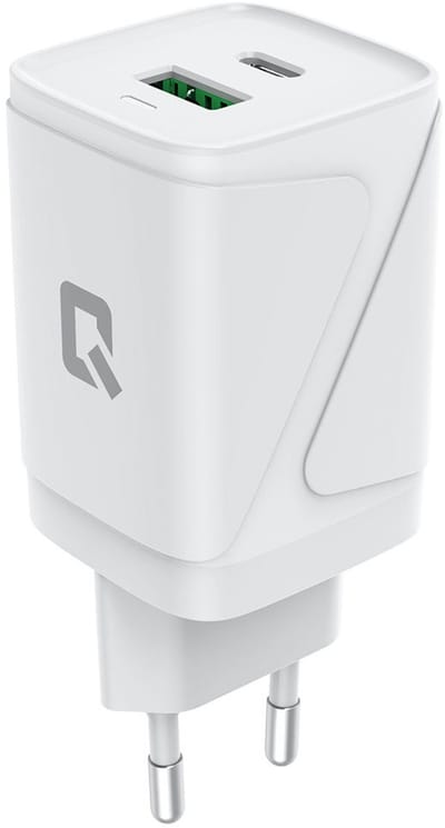 iPhone UNIQ PD 30W GaN adapter - Snel opladen - dual poort - fast- iPhone - Samsung - Oppo - Wit - Origineel