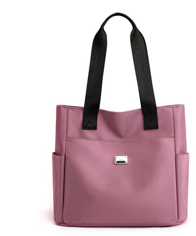 Handtassen Nylon boodschappentas Dames lichtgewicht handtas met meerdere zakken Waterdichte grote schoudertas Zwart