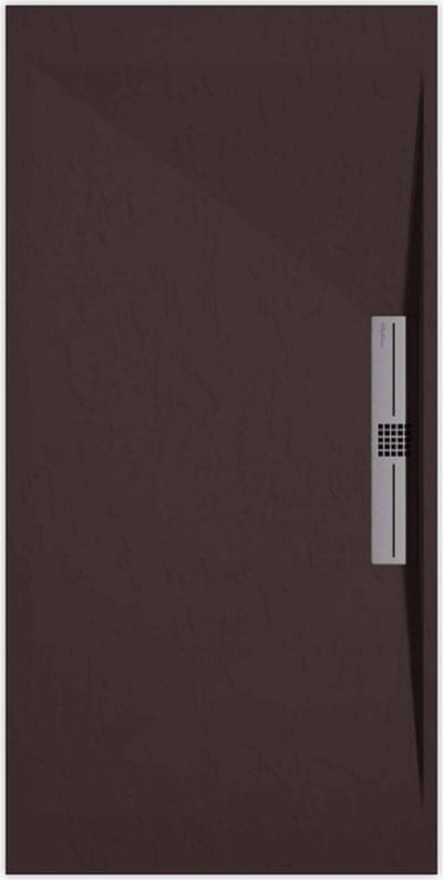 Sanifun douchebak Stone Side Chocolate Slate 900 x 800 S