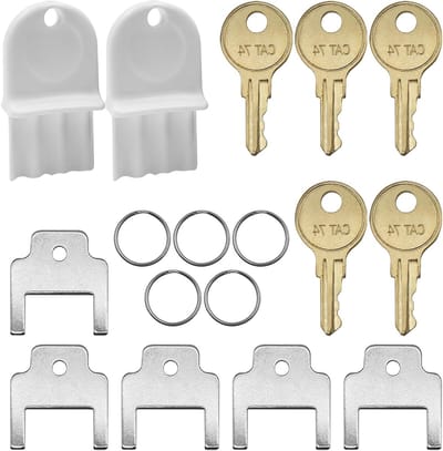 Universele Set van 12 Sleutels voor Toiletpapierdispensers, Geschikt voor Wafel- en Papieren Handdoekdispensers, Cat 74 Sleutels