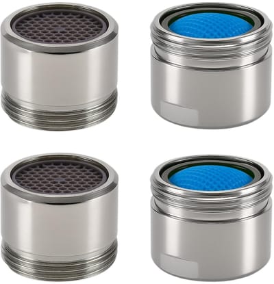 Dailygoods- Straalregelaar M18 - Verchroomd Messing - ABS-filter - Waterbesparing 20%-40% - Geschikt voor Keuken/Badkamer - Zachte Waterstraling - Perlator