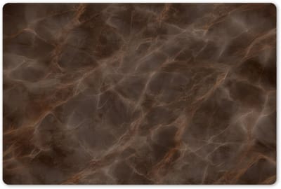 Placemats 45x30 cm - Placemat kunststof - 1 stuk - Bruin marmer - Organisch - Natuursteen - Borden onderleggers - Decoratie voor op tafel - Keuken tafeldecoratie accessoires - Vinyl onderlegger - Tafelversiering